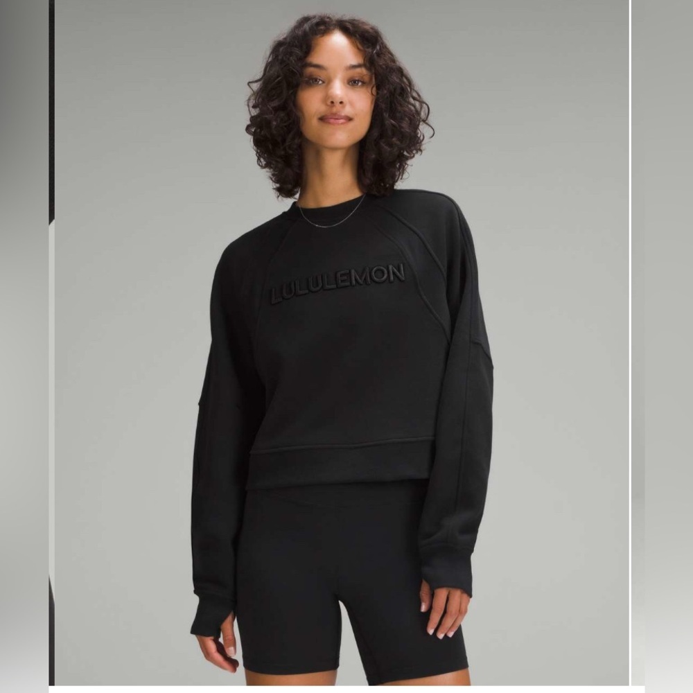 Lululemon NWT 🔥 SOLD OUT Scuba Oversized Pullover *Wordmark color BLACK